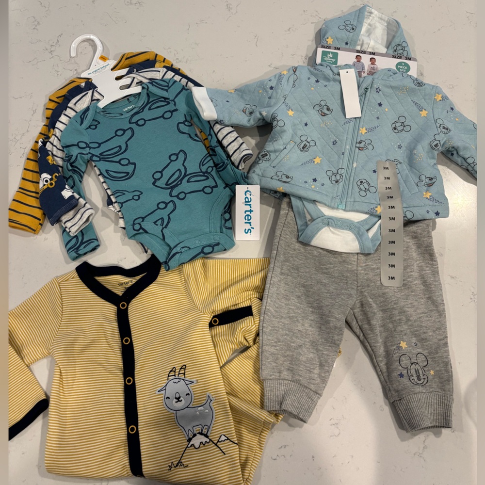 Carters bundle- all NWT! Sizes newborn, 3M and 9m